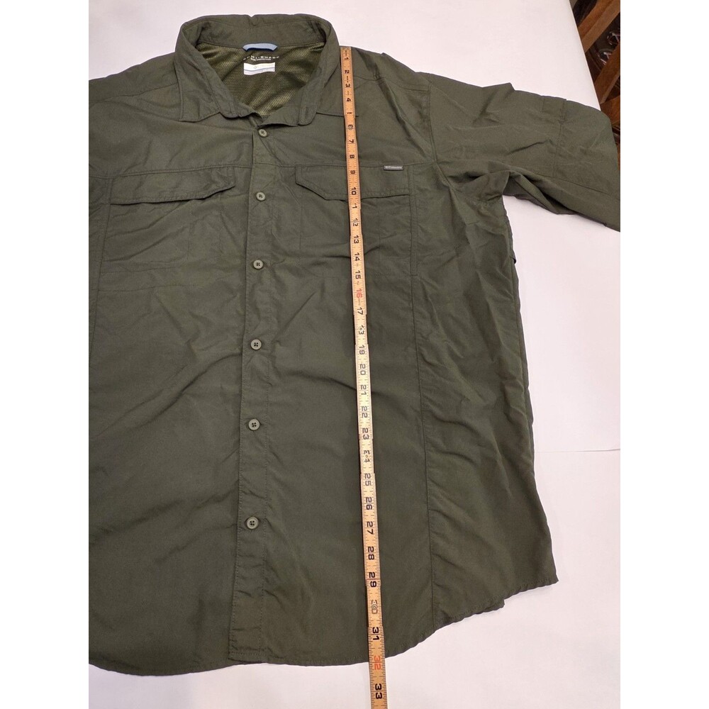 Columbia Omni Shade Shirt Mens XXL Green Button Up Fishing Hiking Outdoor Nylon - Picture 6 of 6